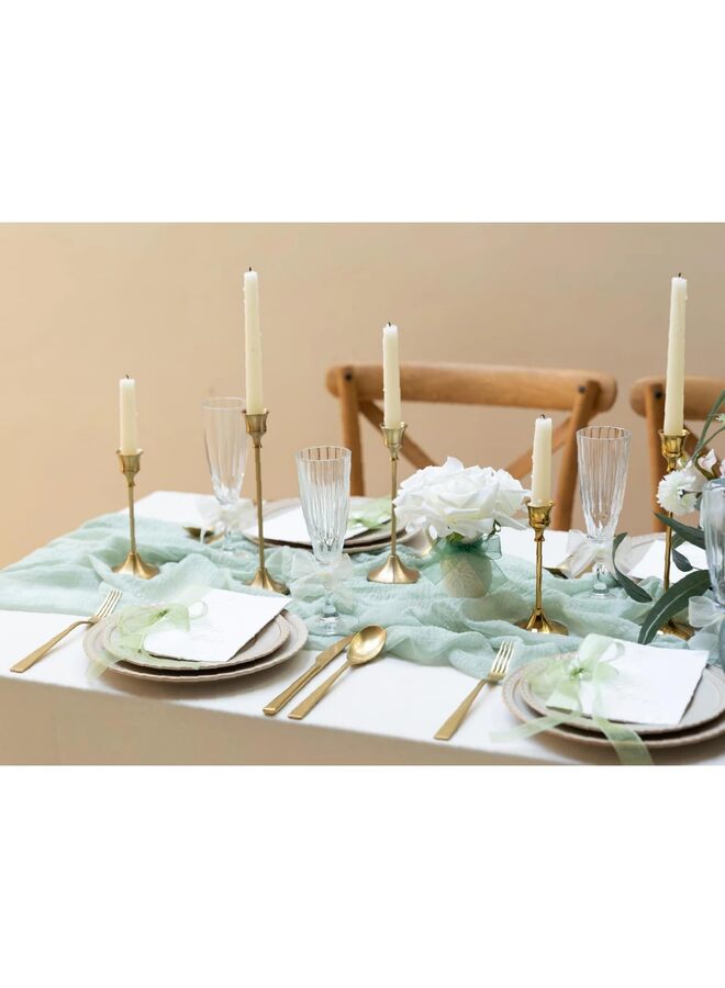 مجموعة شرائط الأورجانزا الملونة والشفافة المصنوعة يدوياً، مناسبة لتغليف الهدايا، والأقواس، ودعوات الزفاف، وتغليف أكاليل الزهور (أخضر داكن، أصفر فاتح، مشمشي). - Image 5