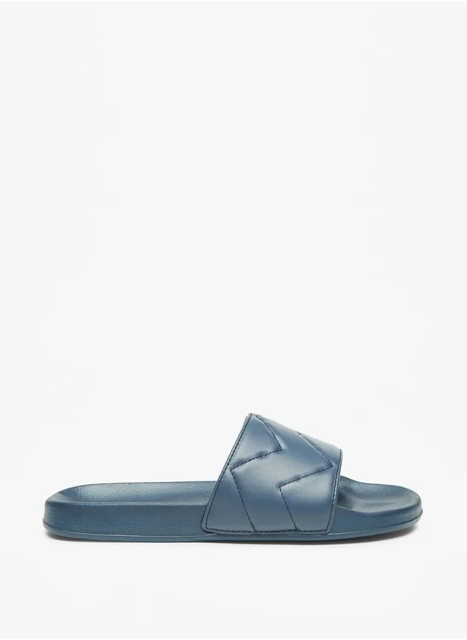 Celeste Womens Quilted Slip-On Slides