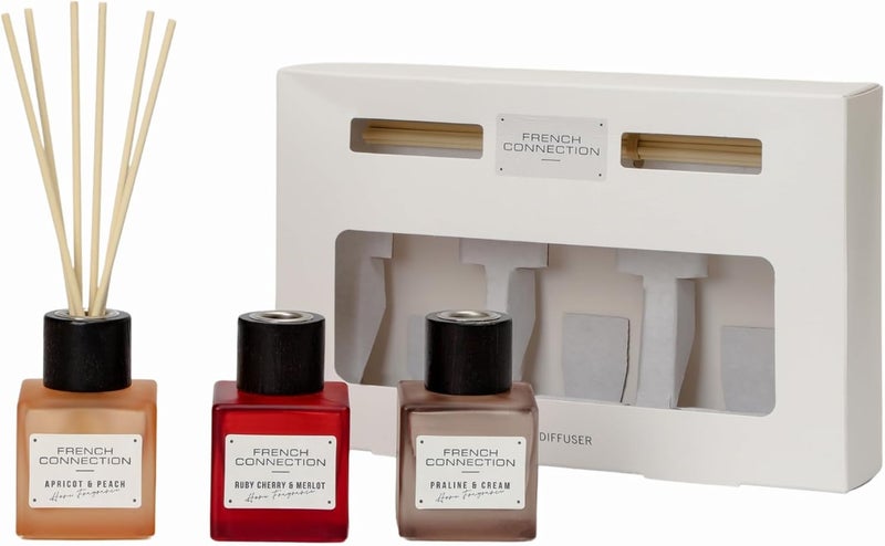 French Connection Reed Diffuser Gift Set - 3 Scents - Image 1