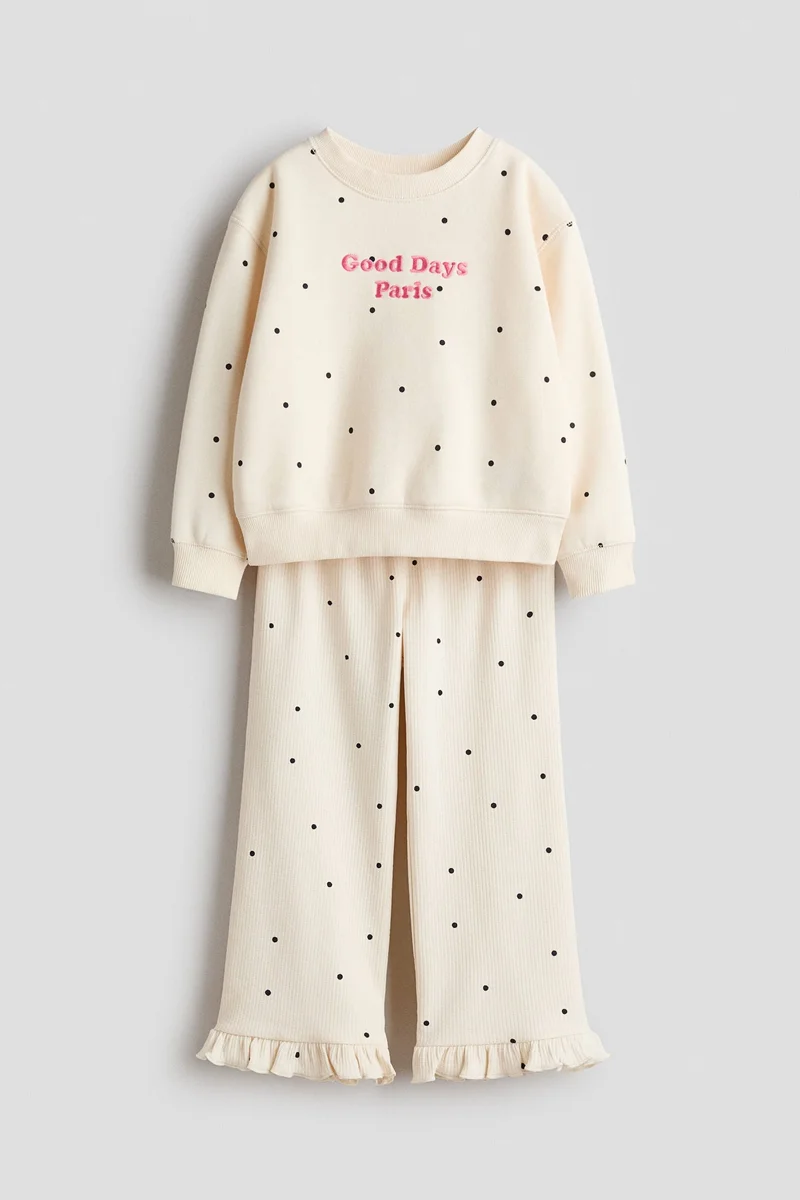 H&M 2-piece motif-detail set