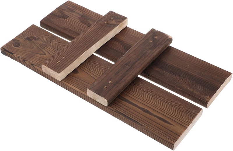 Vintage Wooden Aquarium Landscape Board Set Of 4 For Fish Tank Decor 35X8X1 5CM - Image 1