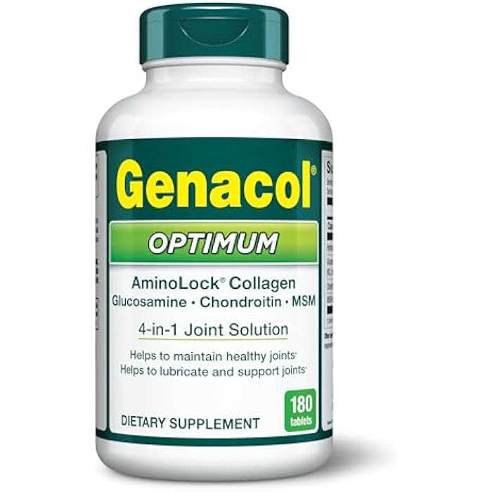 Genacol Optimum – Glucosamine, Chondroitin, MSM & Ultra-Hydrolyzed Collagen Joint Supplement, Complete Formula for Joints and Cartilage, 180 Tablets (60-Day Supply) - Image 2