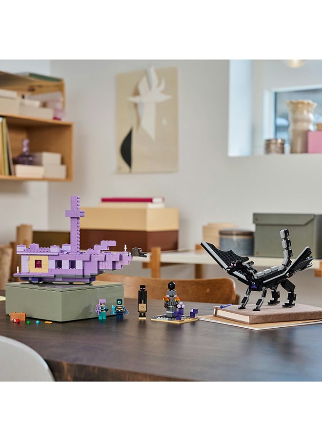 LEGO Minecraft The Ender Dragon And End Ship Adventure Toy And Exploration Set, Video-Game Building Set, Explorer Action Playset For Kids, Gift For Boys And Girls Aged 8 Plus 21264 (657 Pieces)  - Image 5