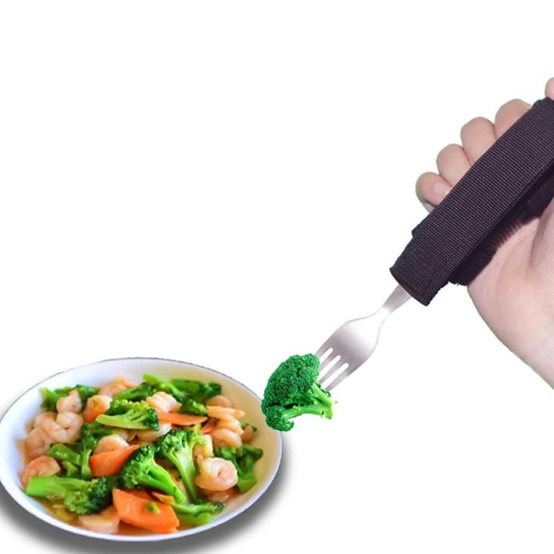 Anti Shake Adaptive Fork With Non Slip Thick Handle For Elderly And Disabled Assisted Eating - Image 5