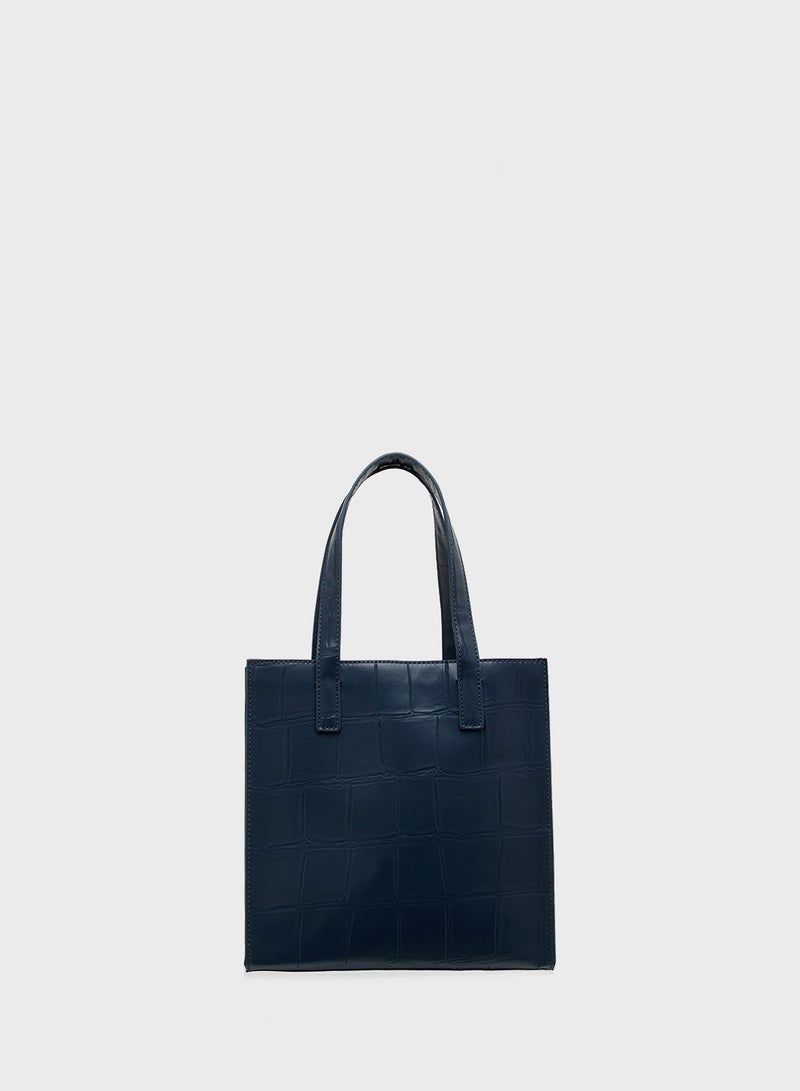 Ted Baker Croc Effect Small Icon Tote  - Image 2
