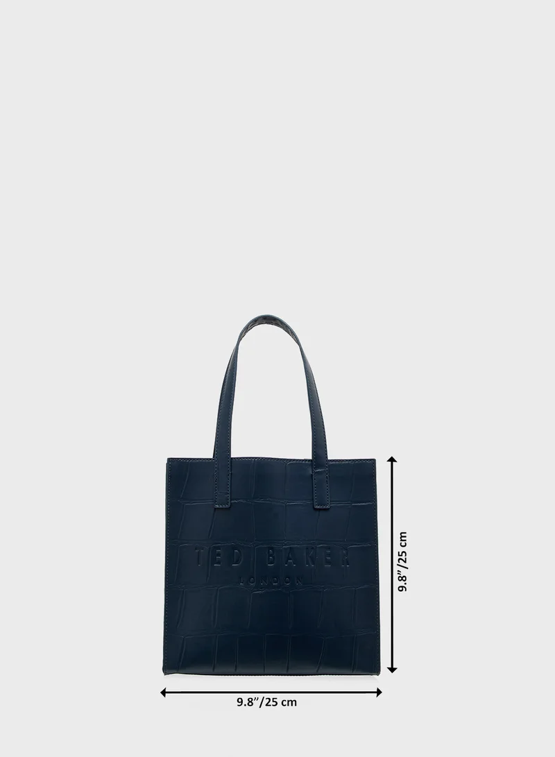 Ted Baker Croc Effect Small Icon Tote