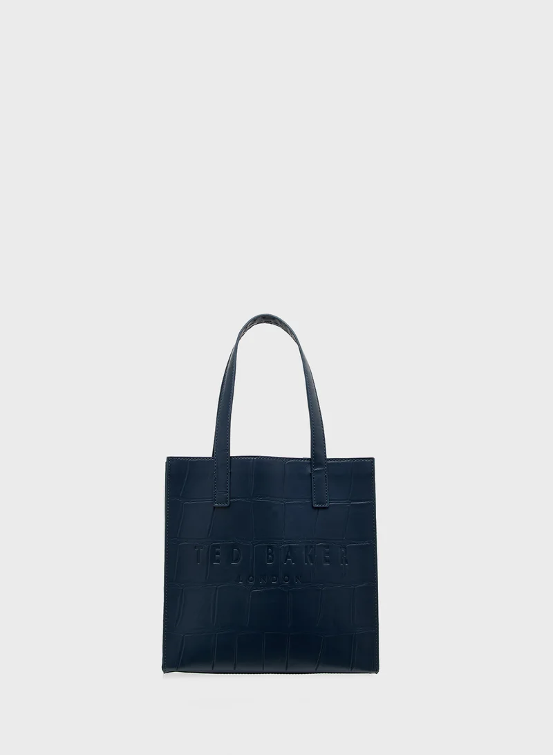 Ted Baker Croc Effect Small Icon Tote