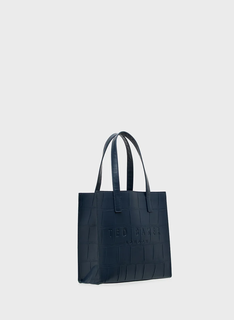 Ted Baker Croc Effect Small Icon Tote