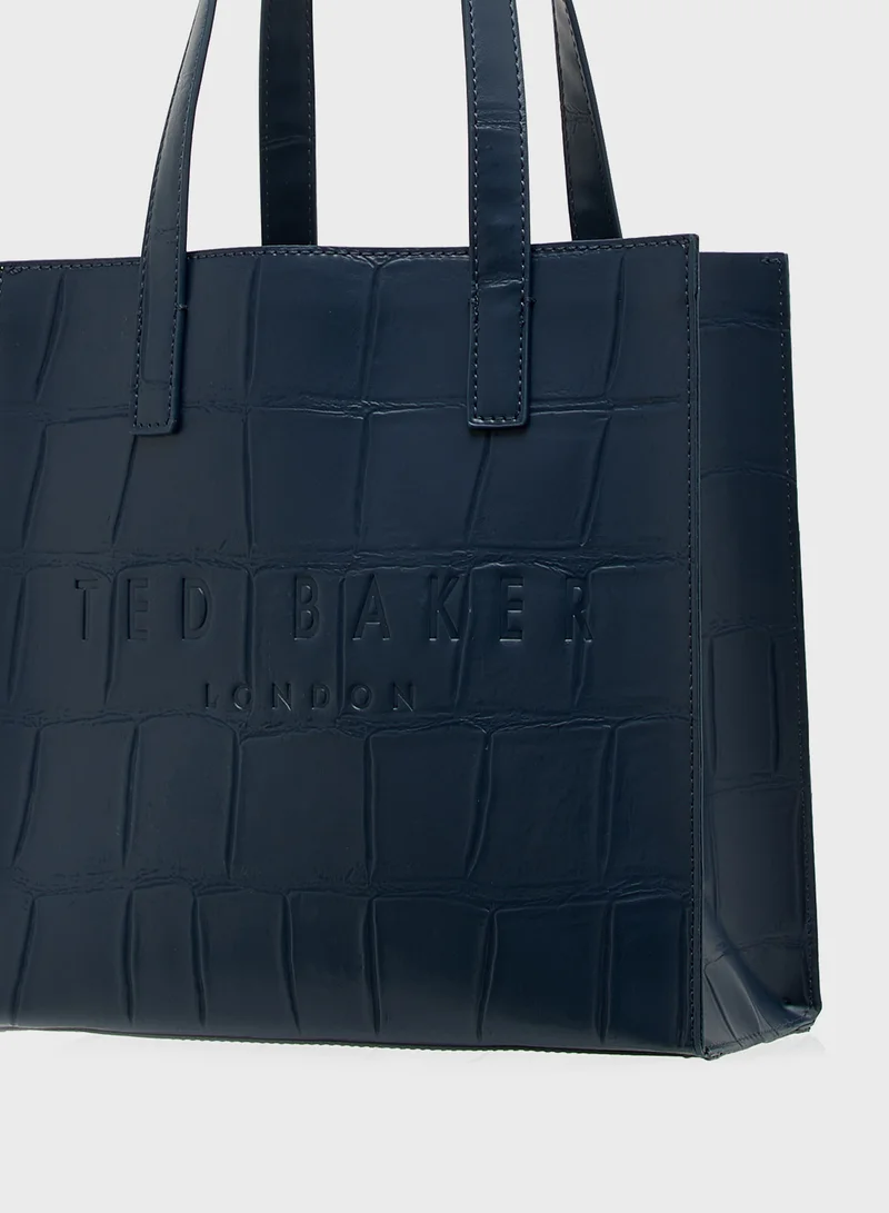 Ted Baker Croc Effect Small Icon Tote