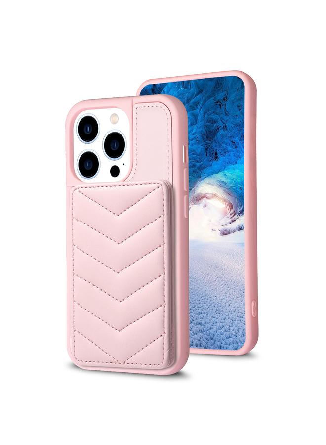 اس-توب جراب هاتف iPhone 13 Pro BF26 بنمط موجة مع حامل بطاقة - Image 1