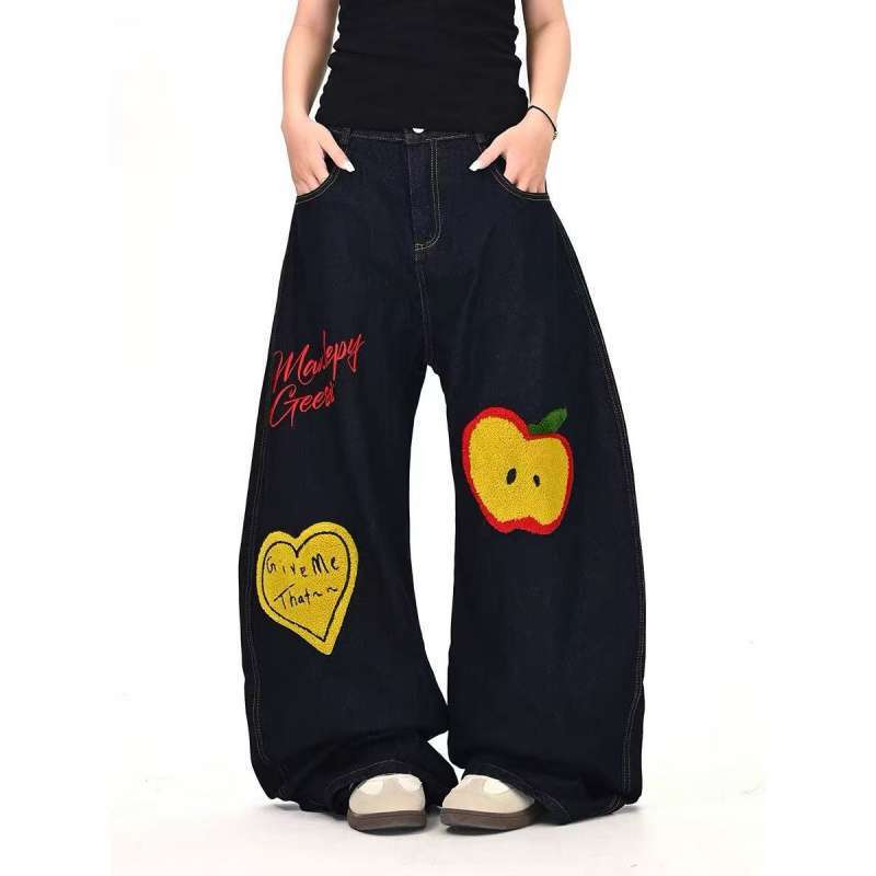 Unisex Classic Denim Jeans Loose Fit Daily Outdoor Wear - Image 3
