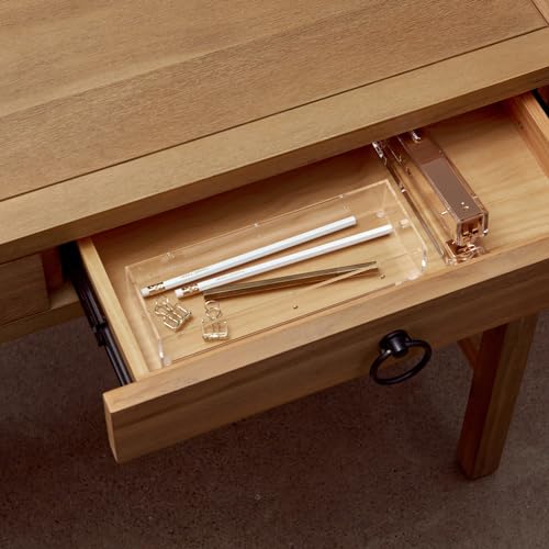 russell+hazel Long Acrylic Drawer Bloc, 9” x 3”, Desktop Organization, Clear, 1 Count, 98145 - Image 2