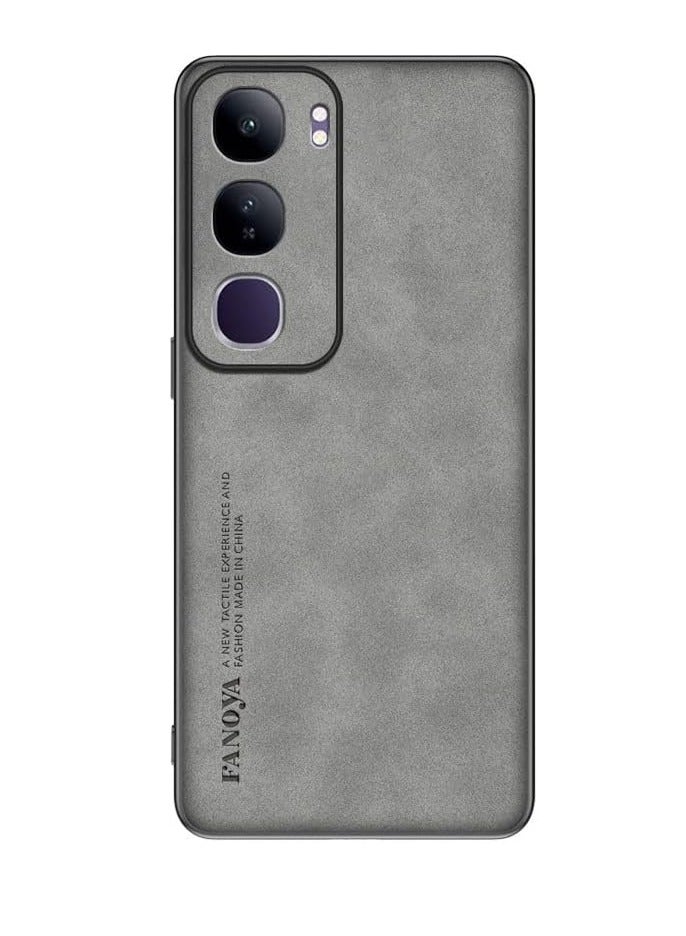 general Case Compatible with Vivo Y19s 4G Case, Skin-Friendly Leather Case Soft TPU Silicone Edges Anti-Fingerprint Anti-Drop Shockproof Protective Cover for vivo Y19s 4G - Image 1