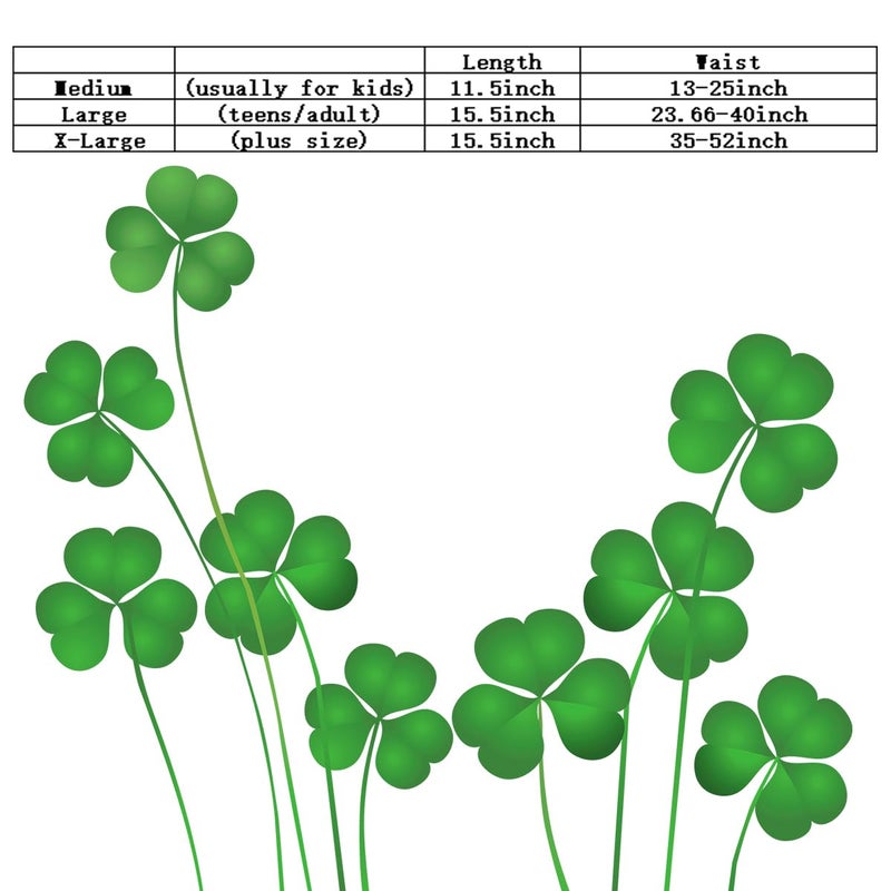 DMLBC Adult Women St. Patrick's Day Green Tutu Skirt Teens Shamrock Tutu Dress St Patricks Day Running Costume (Green, Large) - Image 5