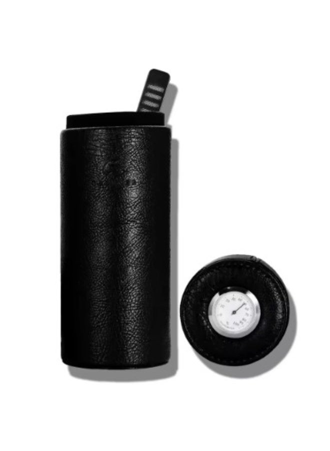 Luxury leather case for valuables – equipped with a hygrometer - Image 2