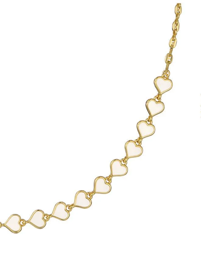 Ted Baker  Hazel Enamel Heart Chain Necklace for Women | Best Price UAE
