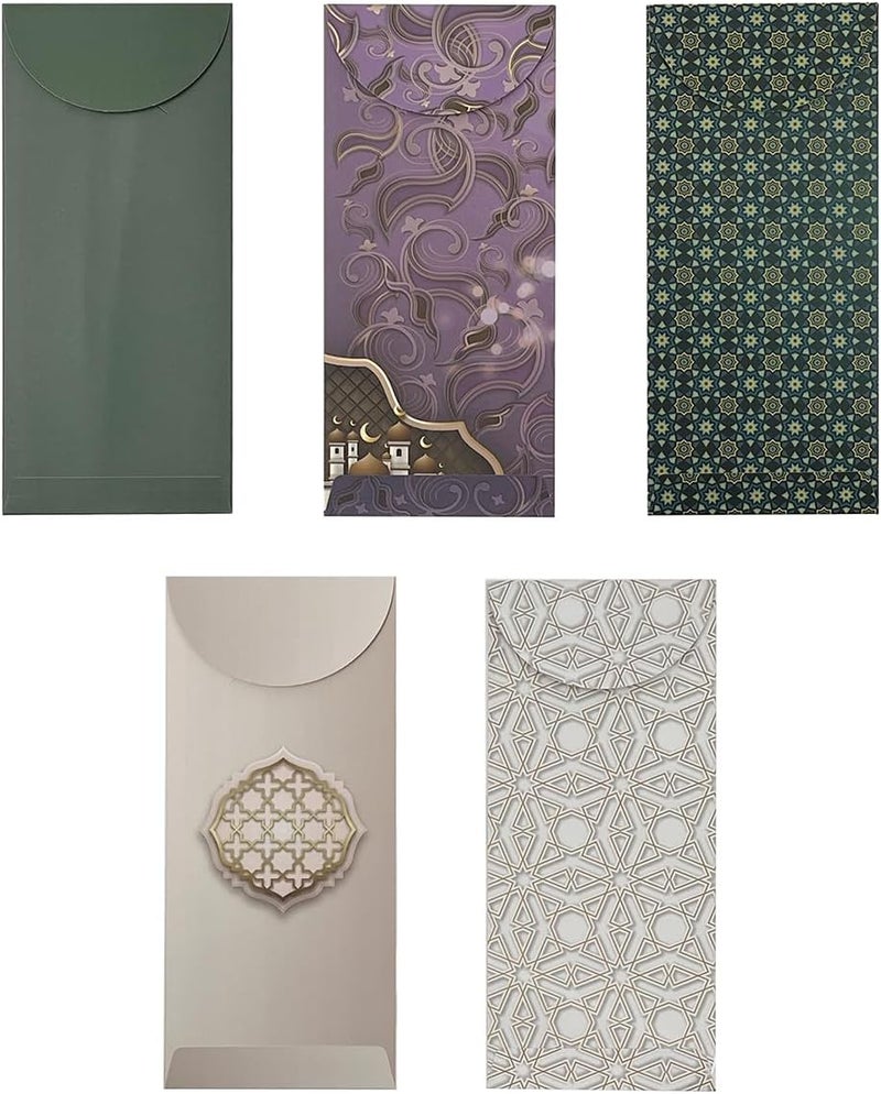 Party Magic Eid Mubarak Envelopes Asst. 18x8cm 10Pcs/Pk - Image 2