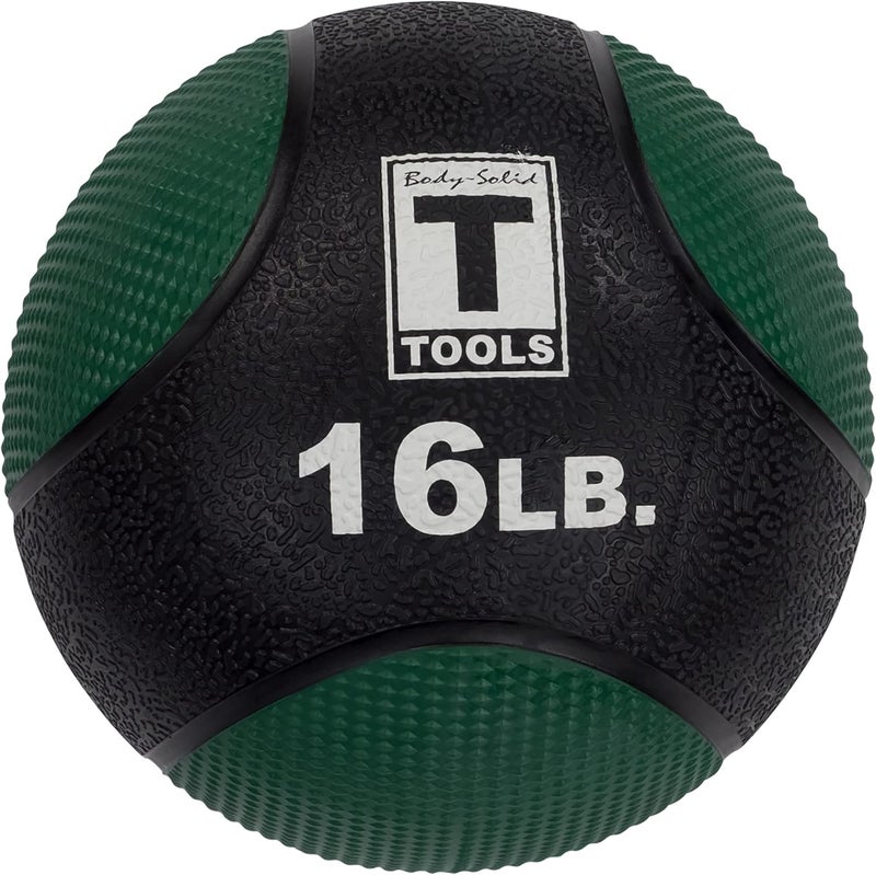 Body Solid Rubber Medicine Ball - Superior Grip, Textured Surface, Adjustable Air Pressure Fitness Balls - Ideal for Cardio and Core Exercise in Home & Gym Workouts - Image 1