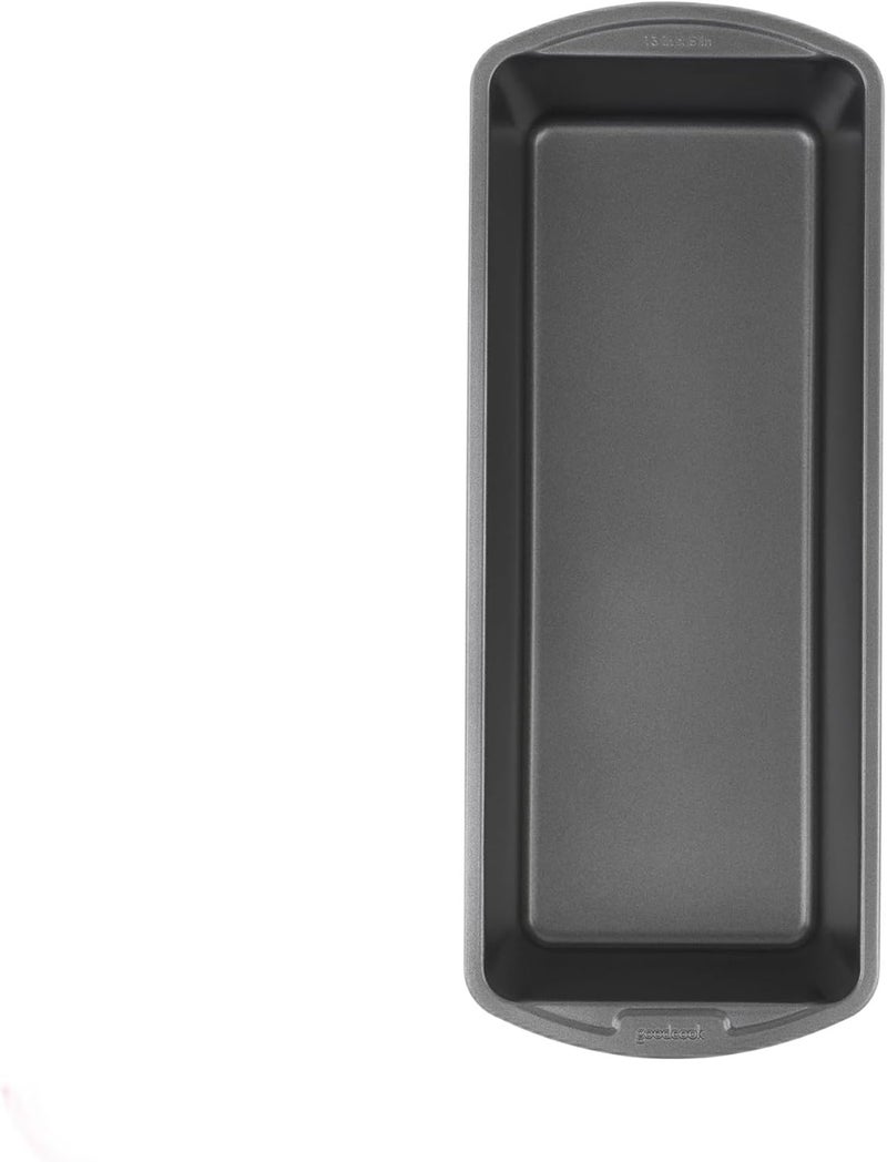 GoodCook Nonstick Loaf Pan Extra-Large Heavy-Duty Steel Bakeware with Easy-Clean Non-Stick Coating, Oven & Dishwasher Safe Pan for Meatloaf Breads Cakes Lasagnas Casseroles & More, 13 x 5-Inch, Gray - Image 1
