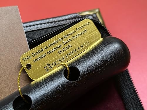 Theodoros Armenian Duduk Official P. Tonik, Professional Concert Quality Musical Instrument, Handmade from Armenian Apricot Wood, 2 Professional Reeds, Genuine Leather Case, Made in Armenia (Brown Leather Case) - Image 3