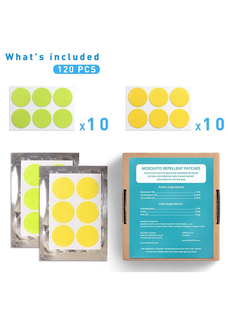 KASTWAVE 120 Pack Mosquito Patches Stickers for Kids Adult - Nature Citronella, Lemongrass and Eucalyptus, Up to 24 Hour of Protection - Image 5