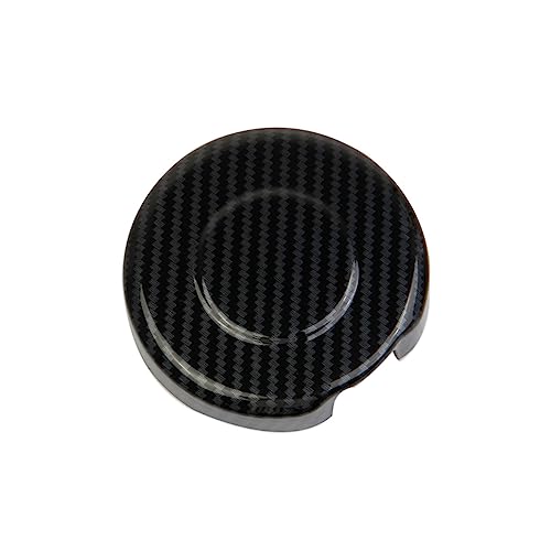 Fewshaw Carbon Fiber Style Rear Bumper Round Lid Cover Trim for 2014+ GMC Sierra/Chevrolet Silverado 1500 2500 3500HD - Image 3