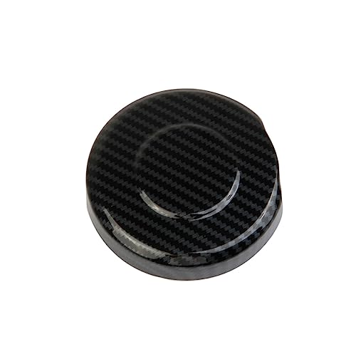 Fewshaw Carbon Fiber Style Rear Bumper Round Lid Cover Trim for 2014+ GMC Sierra/Chevrolet Silverado 1500 2500 3500HD - Image 4
