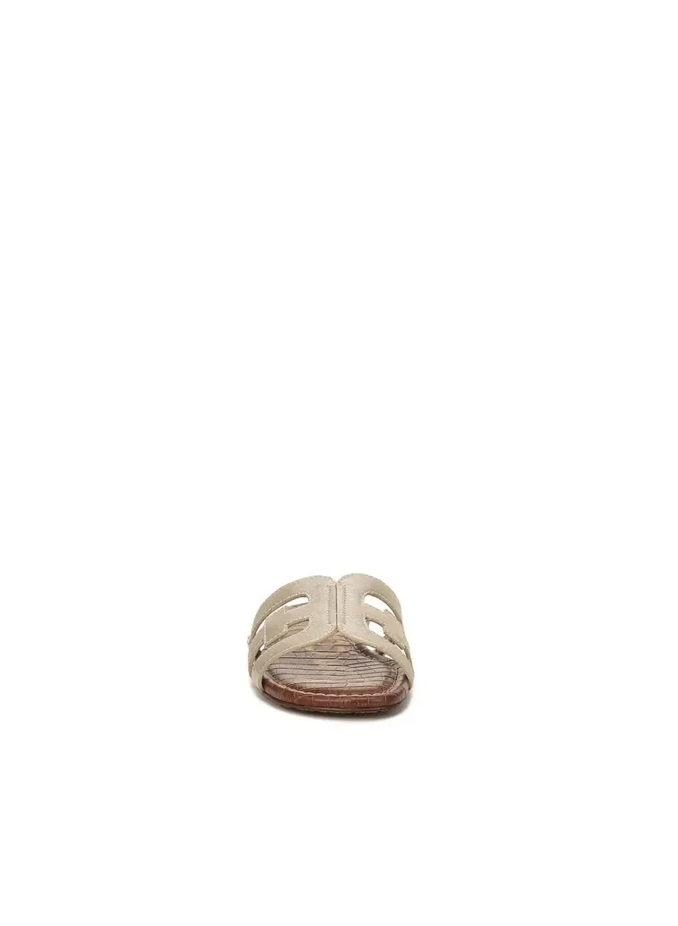 Sam Edelman MOLTEN GOLD LEATHER Bay Slide Sandal for Women | Best Price UAE