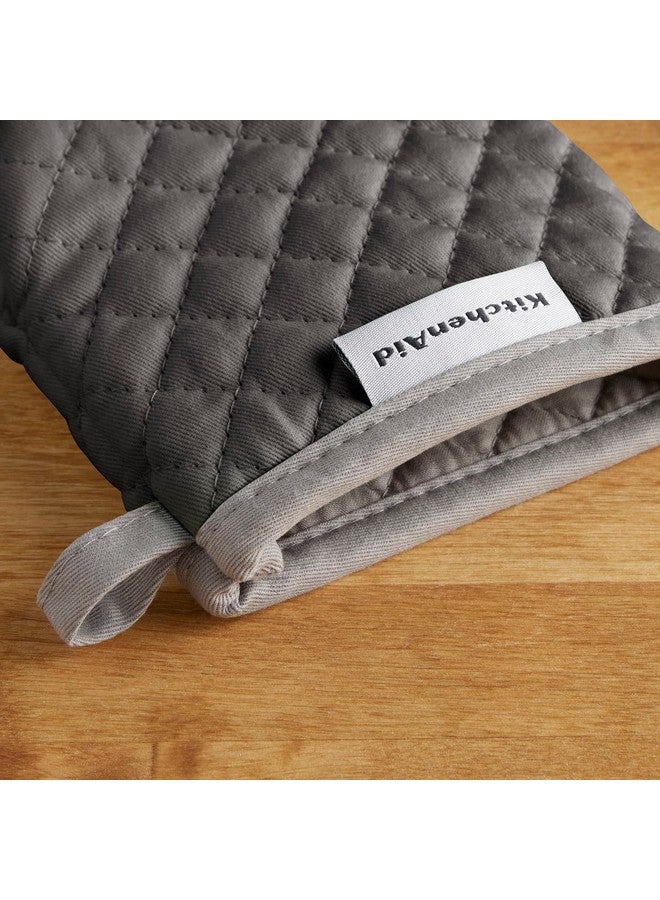 KitchenAid Asteroid Mini Oven Mitt, 5.5"x8", Charcoal Grey 2 Count - Image 3