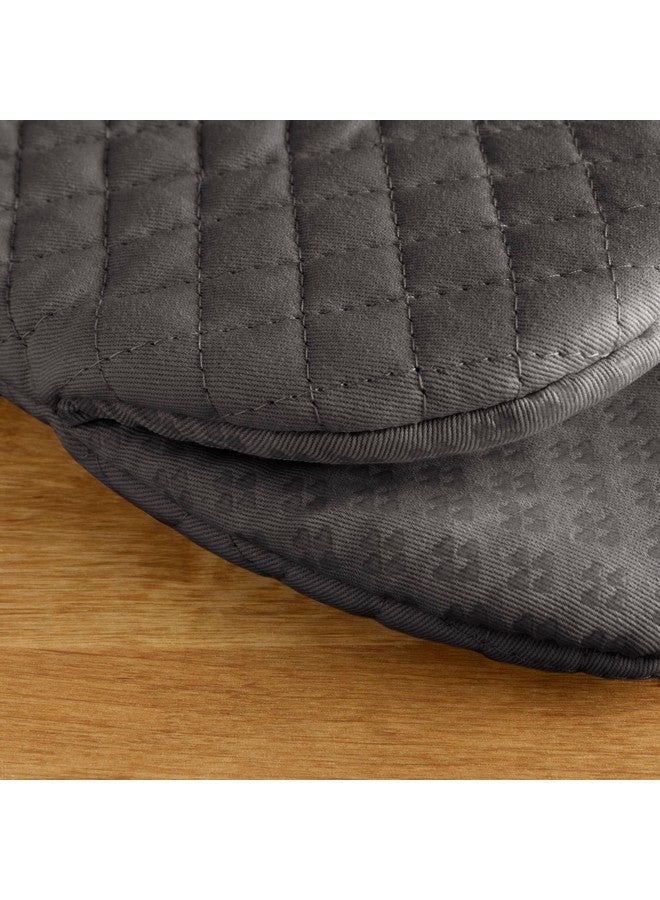 KitchenAid Asteroid Mini Oven Mitt, 5.5"x8", Charcoal Grey 2 Count - Image 4