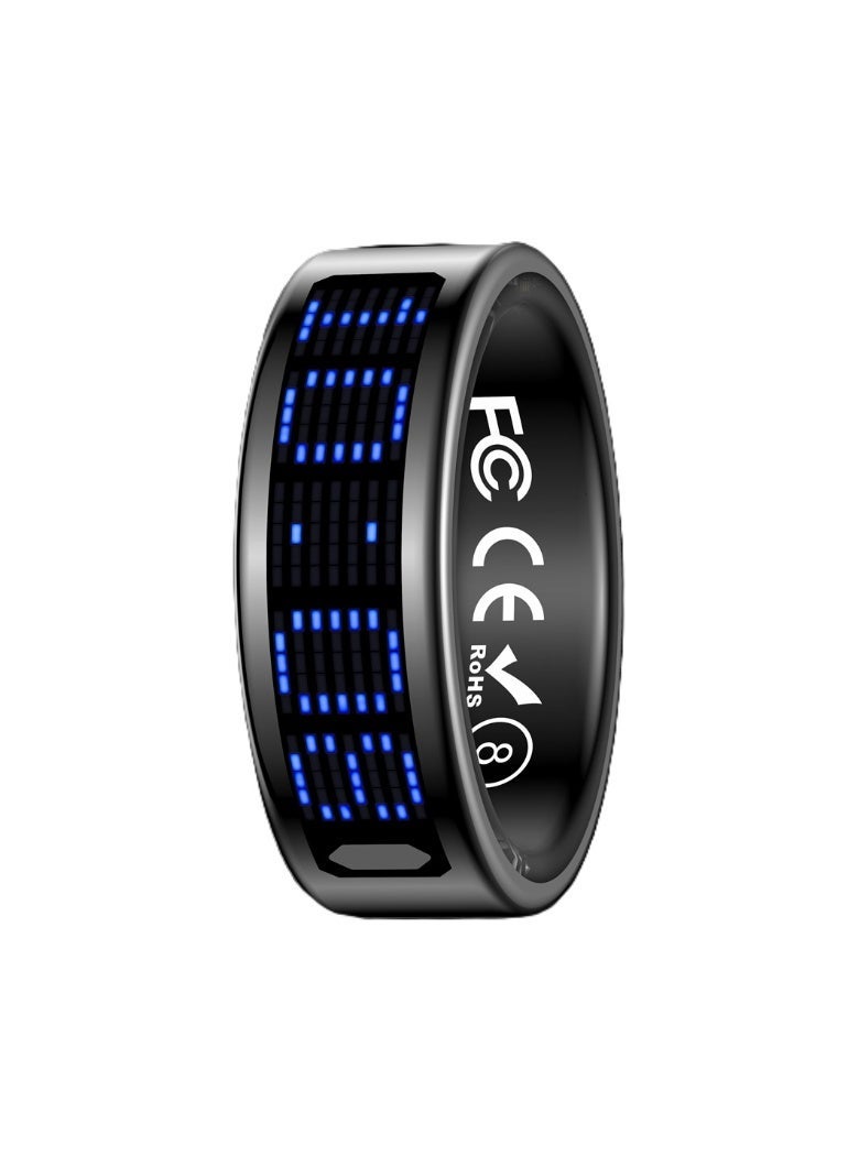 general Smart Ring SR16 for Heart Rate Monitoring, Blood Oxygen Monitoring, Sleep Monitoring, Motion Detection, Multi-Functional Display, All-Weather Protect Your Health with Caller ID reminder, IP68 Waterproof, Black No.10, Internal Diameter: 19.9mm, Perimeter: 62.4mm - Image 5