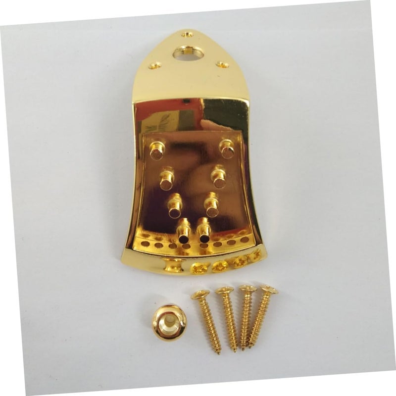 Advanced minimal build Kisangel Gold Triangle Mandolin Tailpiece for 8 String Arched Top Metal Mandolin String Parts with Screws Musical Instrument Accessories Demand fit global economical quality - Image 4