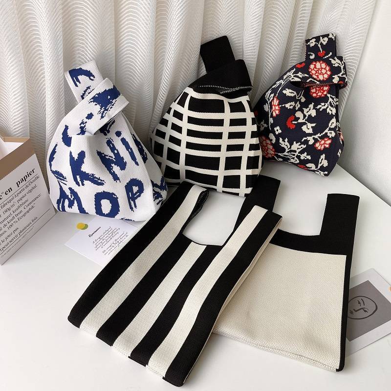 Ins Korean Style Spring And Arrival Women'S Bag Handbag Trendy Simple Niche Knitted Bag Vesel Bag Crossbody Bag - Image 4