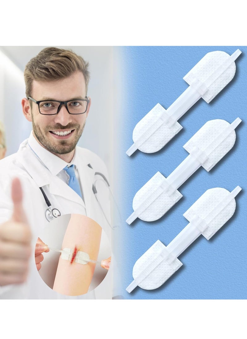 Generic Emergency Laceration Closure Kit - 3 Pcs Wound Closure Strips and Butterfly Bandages for Quick and Effective Wound Repair Without Stitches, Ideal for Individual Wound Management.  - Image 1