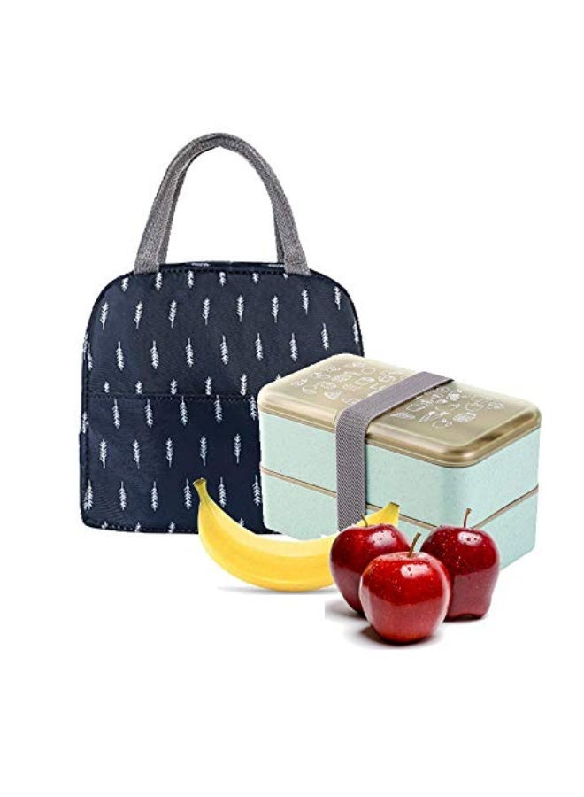 Binoster Binoster Insulated Lunch Bag Tote Bag for Women Wide Open Insulated Cooler Bag Water-resistant Thermal Leak-Proof Lunch Organizer For Men Girls Children Outdoor Picnic Work - Image 2