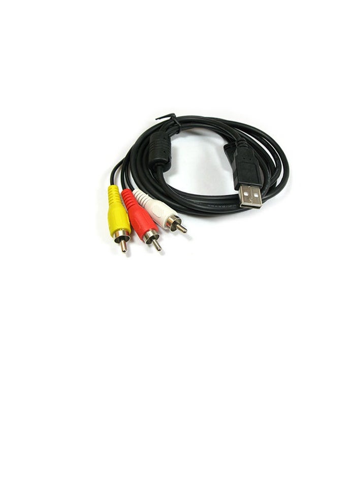 ماركة غير محددة كابل USB إلى 3 × RCA Audio Video AV A/V TV لكاميرا الفيديو/الكاميرا 