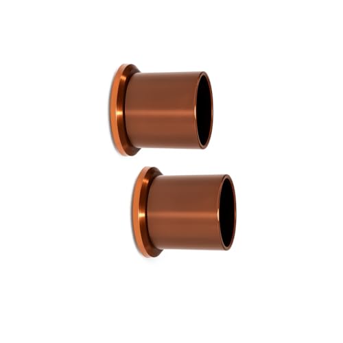 Colornest Wall to Wall Curtain Rod Bracket | 1 inch Curtain Rail Rod Holder Heavy-Duty – with Screws and Wall Plugs Pack of 2 | Rose Gold - Image 1