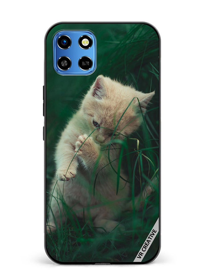 VR CREATIVE Protective Case Cover For Infinix Smart 6 HD Playing Kitten Design Multicolour - Image 1