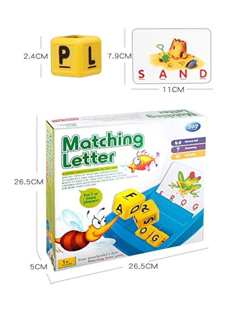 Letter learning games for girls and boys, spelling game, board games, fun family game, reading for preschoolers, Christmas and birthday games - Image 4