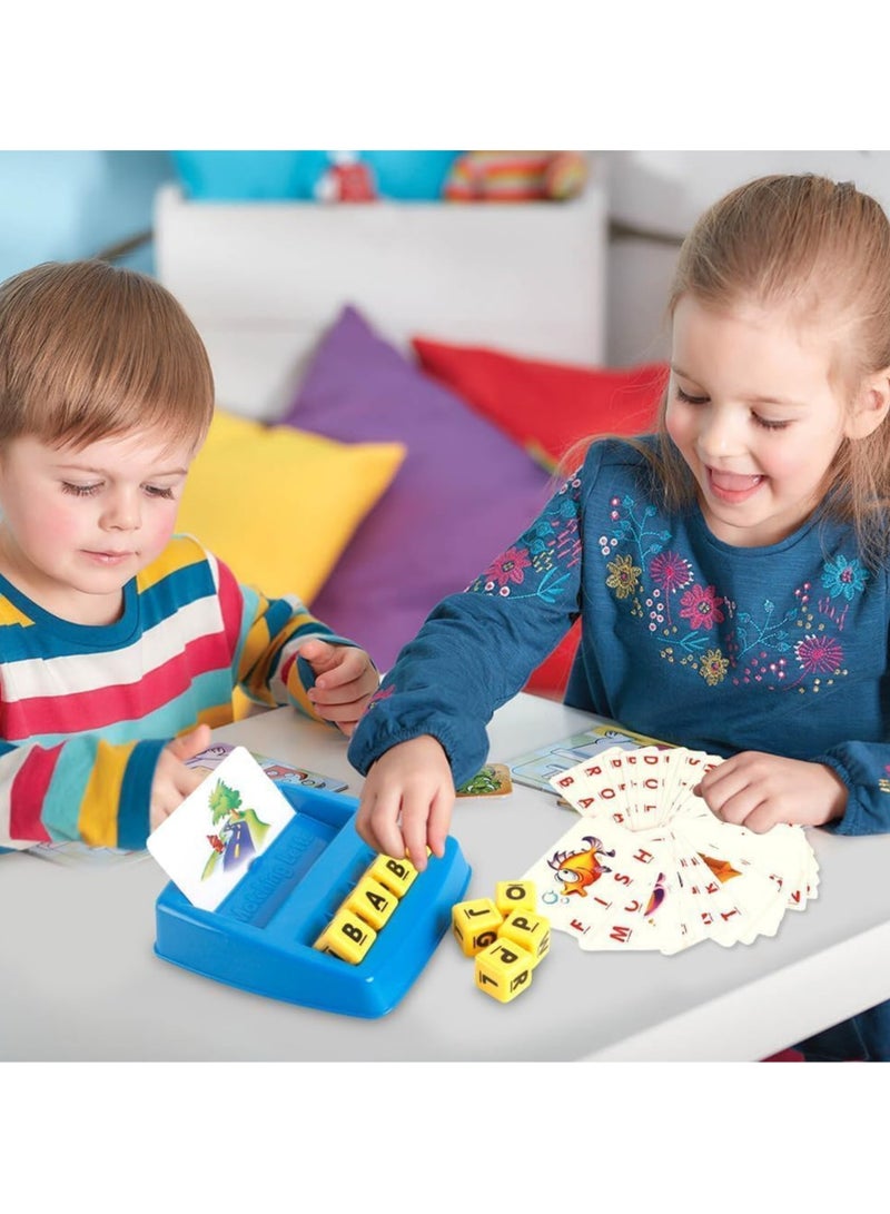 Letter learning games for girls and boys, spelling game, board games, fun family game, reading for preschoolers, Christmas and birthday games - Image 3