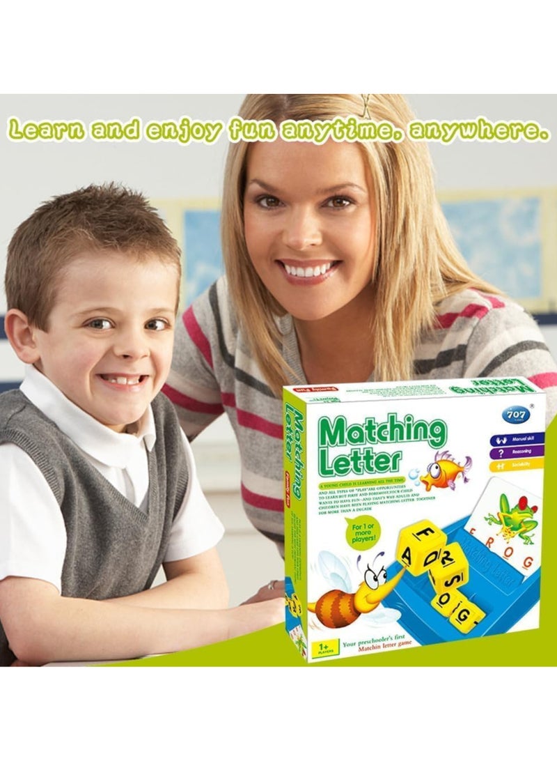 Letter learning games for girls and boys, spelling game, board games, fun family game, reading for preschoolers, Christmas and birthday games - Image 5