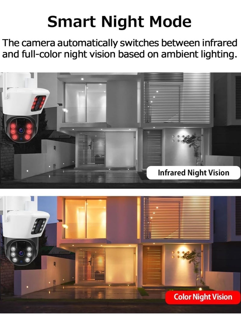 Generic Solar WiFi Security Camera Outdoor Wireless, Home Surveillance Camera CCTV, Dual Lens with Color Night, PIR Detection  - Image 5