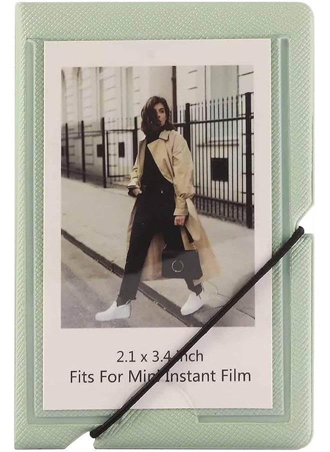 The Bros Mini Film Album, Holds 28 Photos, For Fuji, Polaroid, Kodak Film Albums (Mint Green) 