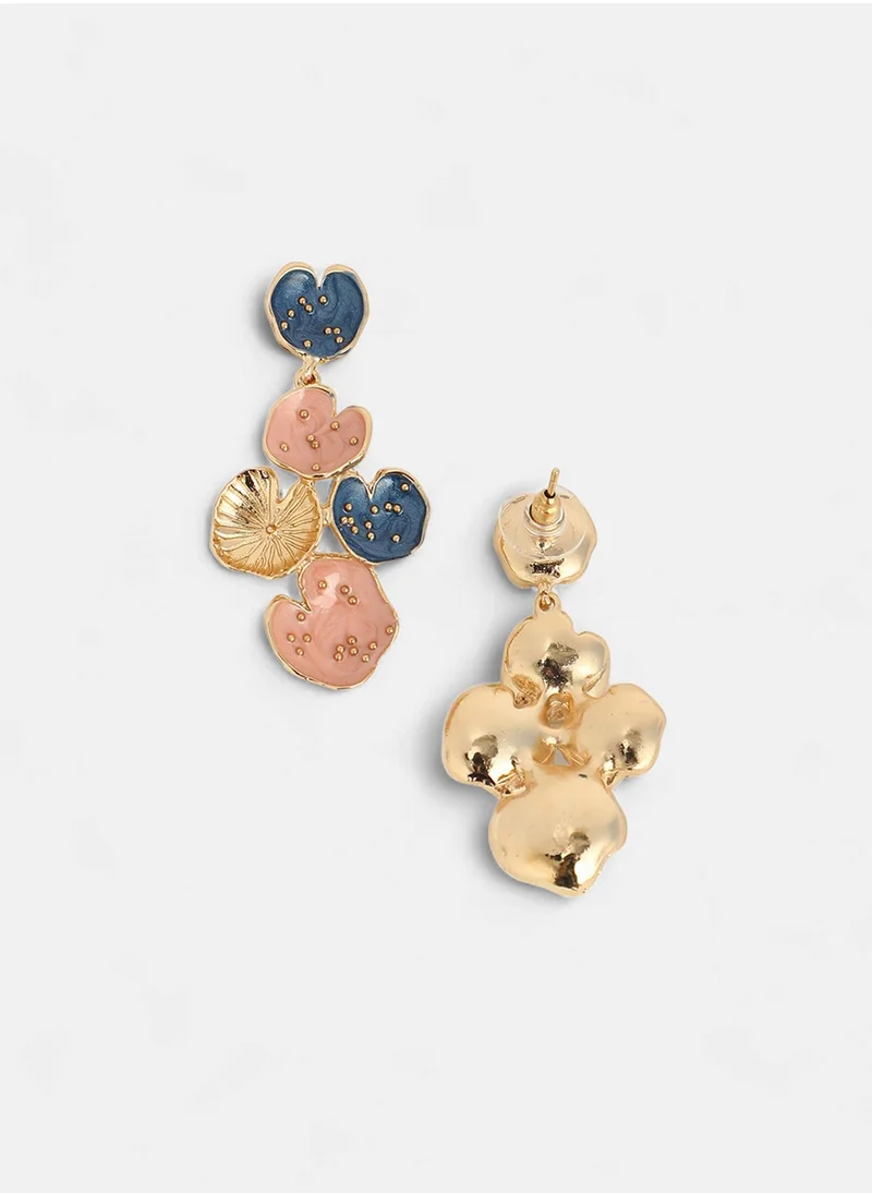 SOHI Contemporary The Lilypad Drop Earrings