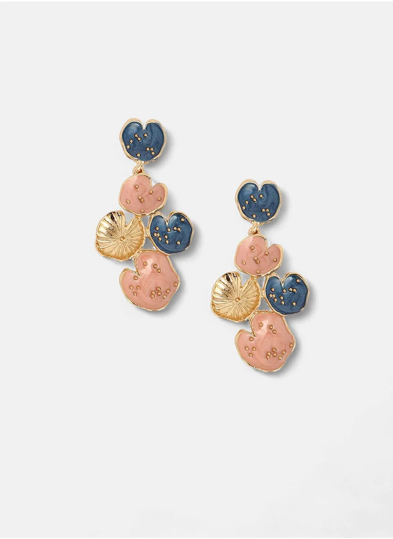 سوهي Contemporary The Lilypad Drop Earrings