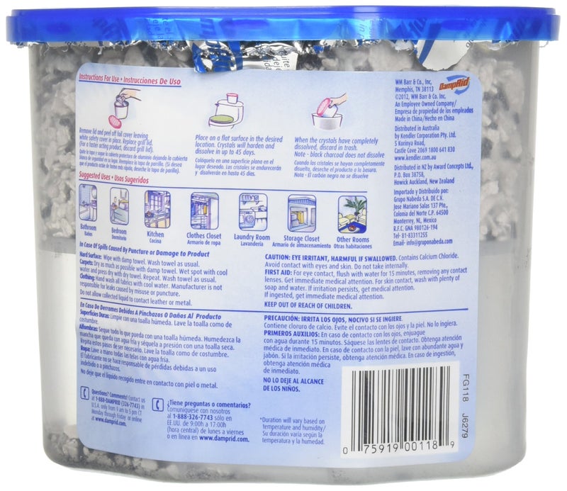 DampRid Moisture Absorber with Activated Charcoal, 18oz (3 Pack) - Image 2