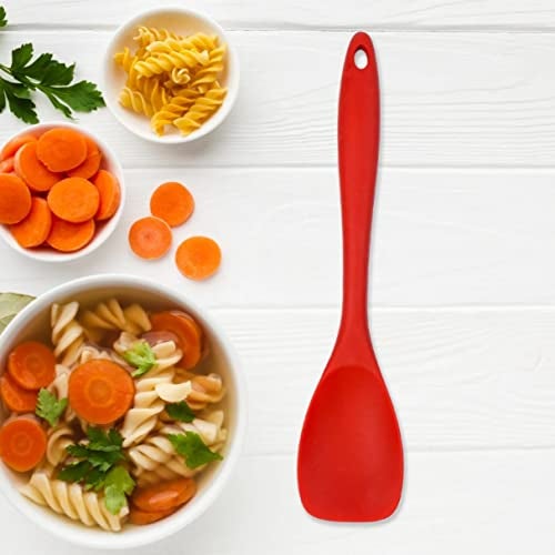 Atevon Heat Resistant Silicone Spatula Non-Stick Wok Turner in Hygienic Solid Coating Cookware Kitchen Tools - 9 Cm - Image 3