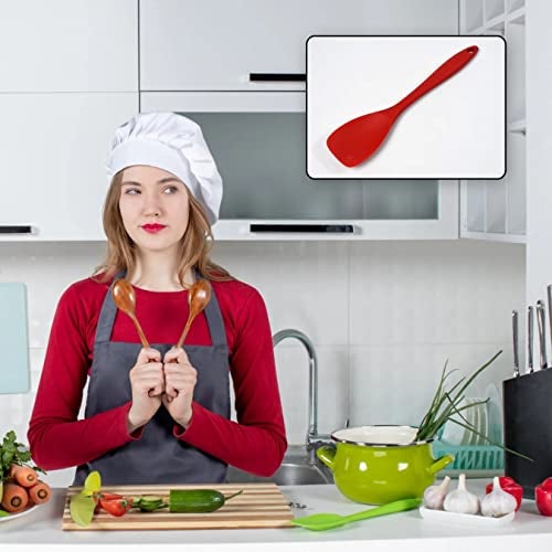 Atevon Heat Resistant Silicone Spatula Non-Stick Wok Turner in Hygienic Solid Coating Cookware Kitchen Tools - 9 Cm - Image 5