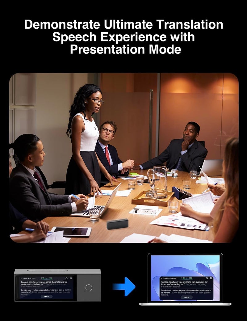 Timekettle X1 AI Interpreter Hub — 40-Language, Two-Way Translation Device for up to 50 Users. Perfect for Business, K-12 Education, and Real-time multilingual speeches - Image 5