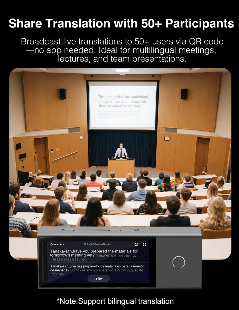 Timekettle X1 AI Interpreter Hub — 40-Language, Two-Way Translation Device for up to 50 Users. Perfect for Business, K-12 Education, and Real-time multilingual speeches - Image 3